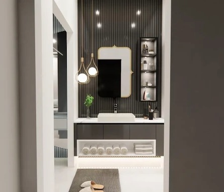 Interior design studio workspace